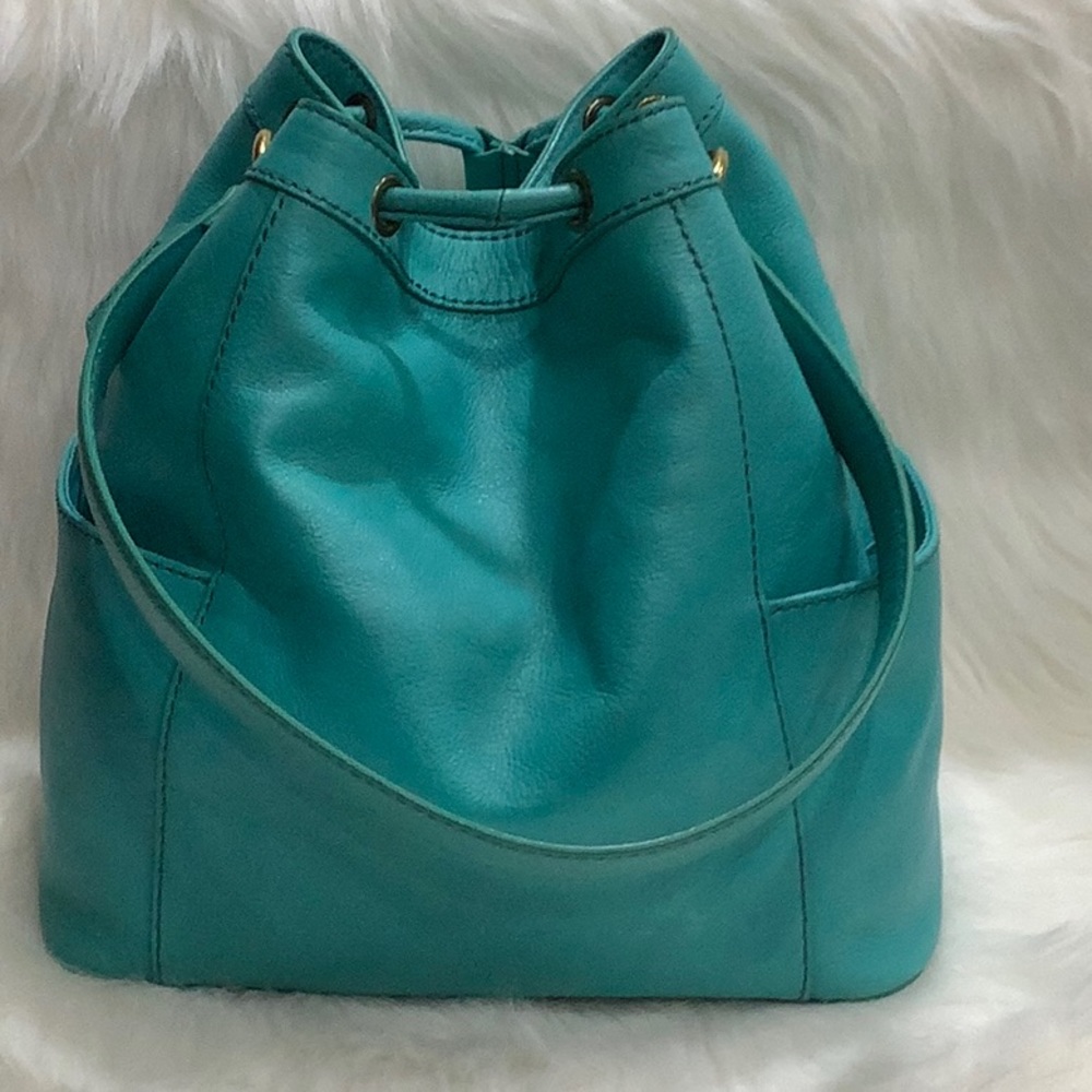 Like New Fossil “Tessa” Drawstring Shoulder Bag - image 2